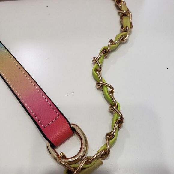 Colorful Graffiti Quilted Shoulder Purse / Satchel, Approx. 12 x 7 x 5 - Picture 7 of 10